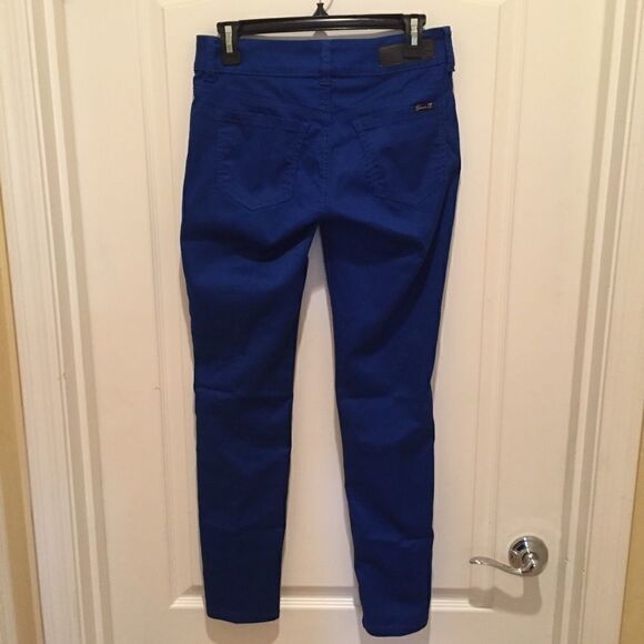 Seven7 Royal Blue Jean Leggings - Picture 4 of 7